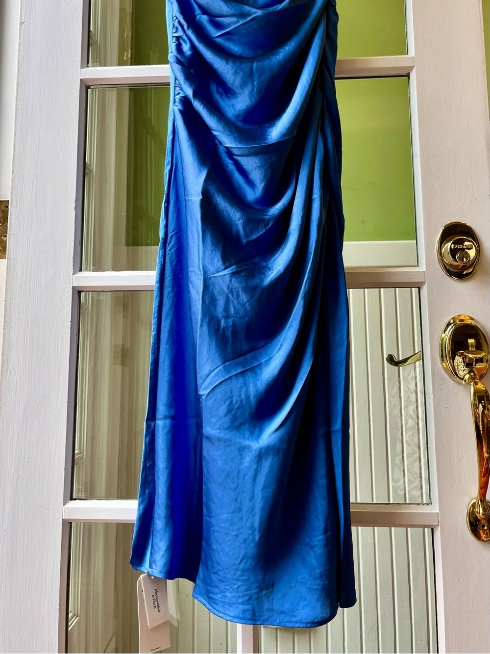 NWT Abercrombie & Fitch UK Gemstone Blue Dress, Summer Wedding Prom Formal Gown - Picture 2 of 12